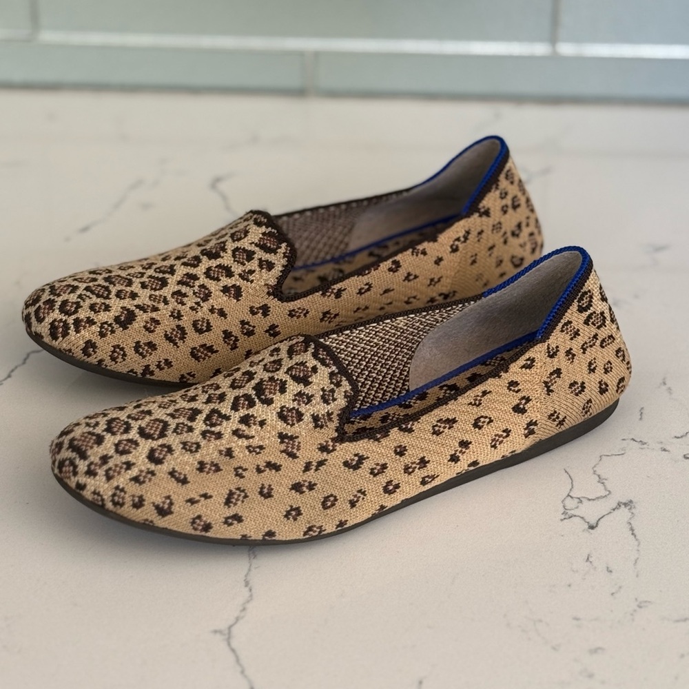 ROTHYS Leopard Print Loafer Slip On Flats 9